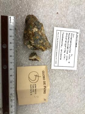 Winstanleyite xls with Rodalquilarite xls, Chlorargyrite xls