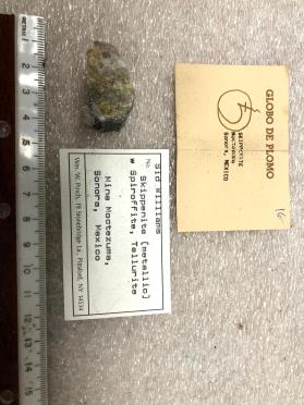 Skippenite (metallic) with Spiroffite, Telluride