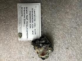 Laurelite xls with Aravaipaite xls and Anglesite xls