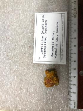 Laffittite (rich) with Getchellite, Orpiment