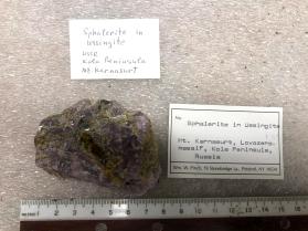 Sphalertie in Ussingite