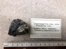 Argentopyrite xls. with Proustite xls.