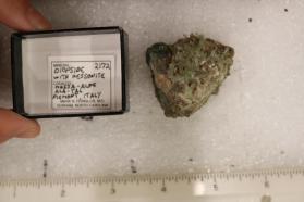 Diopside with Hessenite