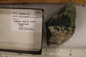 Gaspeite with Polydymite Etc