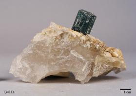 ELBAITE with Cookeite and MICROCLINE and Quartz