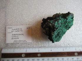 Malachite with Cuprite