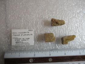 Muscovite Ps after Lepidolite (3 pieces):