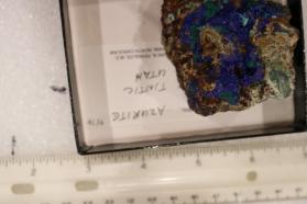 Azurite with Pseudomalachite