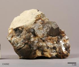 ALMANDINE with Albite and Quartz