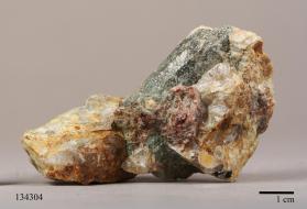 Muscovite with ALMANDINE and Quartz