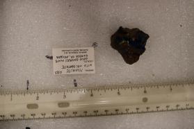 Azurite with Volborthite