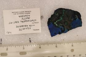 Azurite with Malachite