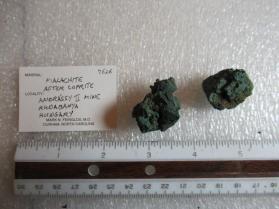 Malachite after Cuprite (2 pieces)
