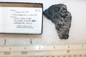 Chalcocite with Bornite and Calcite
