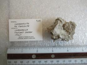 Larderellite with Sassolite