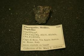 Fluorapatite, Nepheline, Melilite