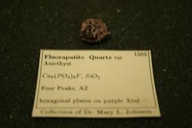 Apatite (Flor) and Quartz v. Amethyst