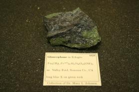 Glaucophane in Eclogite