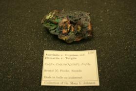 Austinite var. Cuprian, and Hematite, var. Turgite