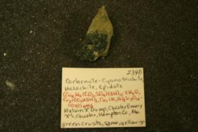 Carbonate-Cyanotrickite, Malachite, Epidote