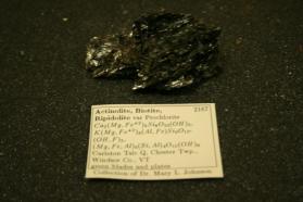 Actinolite, Biotite, Ripidolite var. Prochlorite