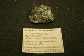 Actinolite, Talc, Ripidolite