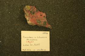 Cinnabar in Siliceous Veinstone