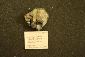 Calcite, Galena. (CaCO3, PbS)