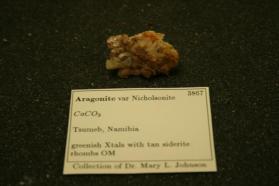 Aragonite, v. Nicholsonite