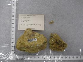 Copiapite with Chenevixite