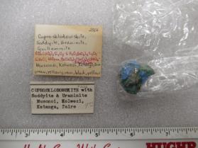Cuprosklodowskite, Soddyite Uraninite, Guilleminite