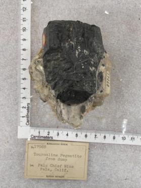 Schorl on pegmatitic granite