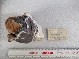 pyrite with CALCITE and Dolomite and HEMATITE