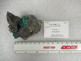 Macquartite with Dioptase