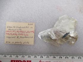 Elbaite (Indicolite) in Muscovite
