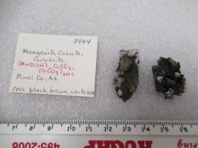 Manganite, Calcite, Cerussite