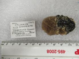 Stellerite with Sphalerite