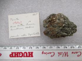 Pyrite after Pyrrhetite