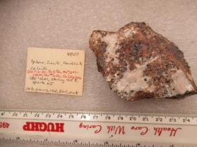 Titanite, Sphene, Zincite, Franklinite, Calcite