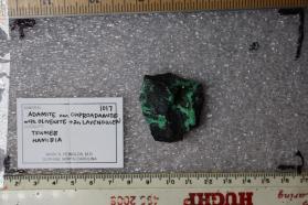 Adamite var. Cuproadamite with Olivenite, Etc