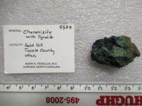 Chenevixite with Tyrolite