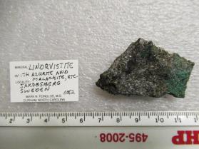 Lindqvistite with Azurite and Malachite