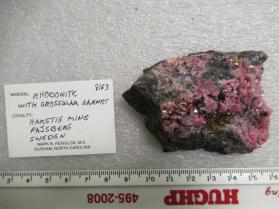 Rhodonite with Grossular Garnet