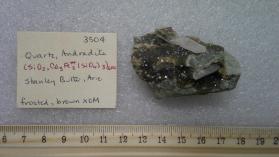 Quartz, Andradite