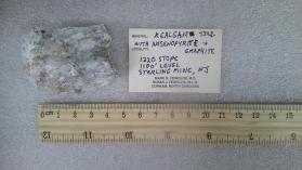 Realgar with Arsenopyrite, Graphite