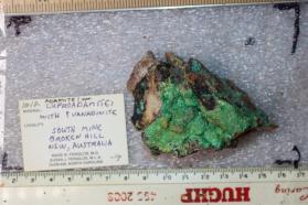 Adamite var. Cuproadamite