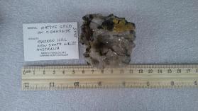 Gold with Cerussite