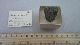 Corundum, Ruby in Zoisite