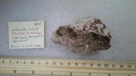Willemite, Calcite