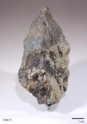electrum with Bornite and Chalcocite and GROSSULAR